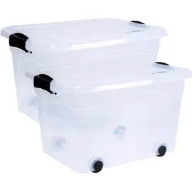 Siena Garden Siena HOME Aufbewahrungsbox Anzio 61 x 45 x 36 cm 2-tlg. transparent
