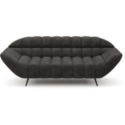 Sofa Gappa Stoff Braun Graubraun 2-Sitzer