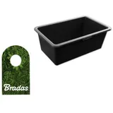 Bradas Mörtelkasten Zementkübel Mörtelkübel 60l Pvc Bradas 0316