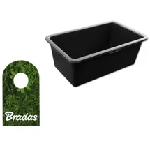Bradas Mörtelkasten Zementkübel Mörtelkübel 60l Pvc Bradas 0316