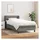 vidaXL Boxspringbett 100 x 200 cm Dunkelgrau