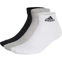 adidas Cushioned Sportswear Ankle 3er Pack Medium Grey Heather / White / Black 46-48