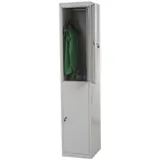 MCW MCW, Schliessfach, Grau, Metall, 38x185x45 cm, Garderobe, Garderobenschränke, Garderobenschränke