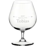 polar-effekt Leonardo Weinbrandglas mit Wunschmotiv graviert - Cognacglas Cognac und Brandy - 400 ml Nutzinhalt - Genießer - Restaurants und Partys