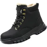 Winter Schuhe Herren Sicherheitsschuhe S3 Leicht Sicherheitsstiefel Herren S3 Schuh Schnellverschluss Sicherheitsschuhe Knöchelhoch Winter Sicherheitsschuhe S3 Arbeitsstiefel Herren S3 Leicht - 40 EU