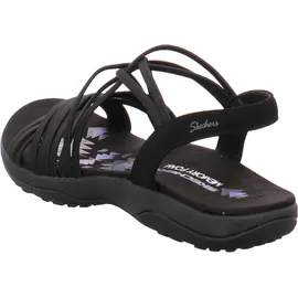 SKECHERS 163185 BBK REGGAE SLIM - SUNNYSIDE Schwarz Sandal Gr. 42