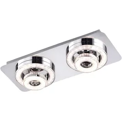LED Decken Strahler Chrom Wohn Ess Zimmer Beleuchtung Kristall Design Spots schwenkbar LeuchtenDirekt