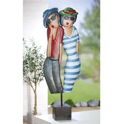 Dekofigur CASABLANCA BY GILDE "Skulptur "Côte d'Azur"", bunt, B:28cm H:83cm T:12cm, Metall, Dekofiguren