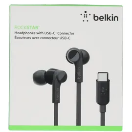 Belkin Rockstar Kopfhörer USB-C schwarz