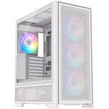 silentware Air 2000 A-RGB White Midi Tower PC-Gehäuse, Glas-Seitenfenster, 7 RGB-Lüfter, extremer Airflow, ASUS BTF & MSI Project Zero, PWM / 3- & 4-Pin, 420mm Radiator, E-ATX, ATX/mATX/ITX, USB-C