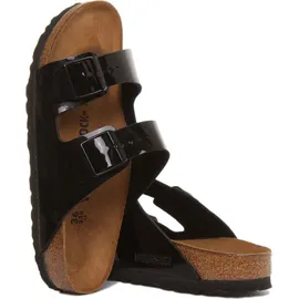 Birkenstock Arizona Birko-Flor Lack schmal schwarz lack 35