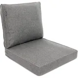 bomoe Loungekissen Ilano 60 x 60 cm / 60 x 40 cm Hellgrau