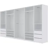marmex möbel Kleiderschrank TRES 380 x 206 x 51 cm Weiß