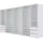 marmex möbel Kleiderschrank TRES 380 x 206 x 51 cm Weiß