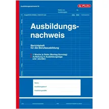Herlitz Formularbuch Ausbildungsnachweis A4 Weiß