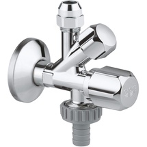 Grohe Universal Geräteanschlussventil, 1/2" x 3/8", x 3/4", chrom