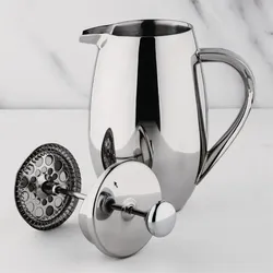 Olympia gerundete isolierte French Press Edelstahl 35cl