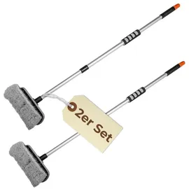 GarPet Set Autowaschbürste Teleskopstiel 80-130 cm 2 St.