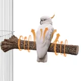 Beheizte Vogelkäfig-Sitzstange,Vogel-Sitzstange-Heizung,Thermo-Standzweig für Sittiche | Bird Thermo Barsch Vogelwärmer Vogelkäfigheizung für Graupapageien, Sittiche, Nymphensittiche