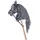 HKM Steckenpferd Hobby Horse Spielzeugpferd Grau