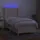 vidaXL Boxspringbett mit Matratze & LED Creme 100x200 cm Stoff