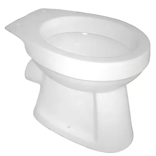 Farbe: weiß Stand WC, Flachspüler, Keramik, weiß - weiss