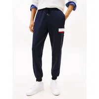 Sweatpants TOMMY HILFIGER "PANTS", Herren, Gr. XXL, N-Gr, desert sky, Sweatware, Obermaterial: 64% Baumwolle, 36% Polyester, unifarben, regular fit lang, Hosen, Regular fit