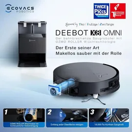 Ecovacs Deebot X8 Omni schwarz