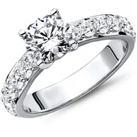 JEWLIX Verlobungsring JEWLIX Verlobungsring aus 925er Silber mit Zirkoniabesatz silberfarben 56