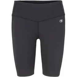 TOM TAILOR Damen Atmungsaktive Sport-Radlerhose, schwarz, Uni, Gr. XS