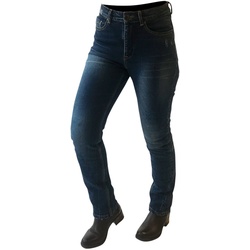 Overlap Jessy Damen Motorradjeans, blau, Größe 32