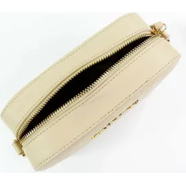 Valentino Pansy Schultertasche Kunstleder Beige