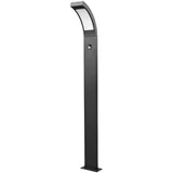 LUCANDE Wegeleuchte Aluminium 100 cm inkl. Bewegungsmelder schwarz