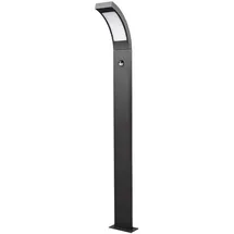 LUCANDE Wegeleuchte Aluminium 100 cm inkl. Bewegungsmelder schwarz