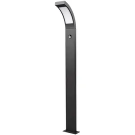 LUCANDE Wegeleuchte Aluminium 100 cm inkl. Bewegungsmelder schwarz