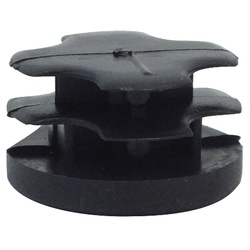 Abschlusskappe Zu 22231 Kunststoff schwarz 1,5cm 2,5cmØ