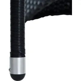 Estexo Polyrattan Set 7-tlg. Schwarz
