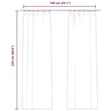 vidaXL Verdunkelungsvorhänge Haken 2 Stk. Samt Antik-Rosa 140x225cm