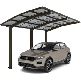 Ximax Portoforte 3,01 x 5,56 m mattbraun inkl. Regenrinne