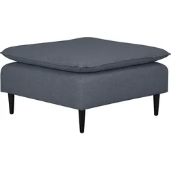 Polsterhocker ANDAS "ALVIK", blau, B:82cm H:48cm T:82cm, 100% Polyester, Hocker, Modul- zum eigenen Zusammenstellen. Passend zur Serie »Alvik«