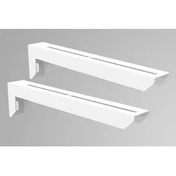 Bertrams LAS Wandkonsole bis 250 mm DN 60/100 Edelstahl weiß Image