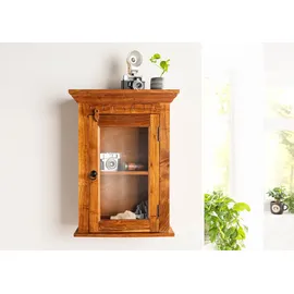 Massivmoebel24 Hängevitrine Oxford 52 x 24 x 69 cm Braun