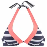 KangaROOS Bikini-Top Damen Blau/Weiß 40 Cup D