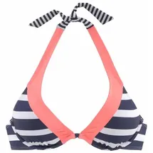KangaROOS Bikini-Top Damen Blau/Weiß 40 Cup D