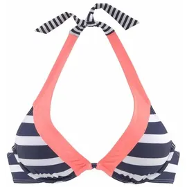 KangaROOS Bikini-Top Damen Blau/Weiß 40 Cup D