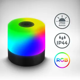 B.K.Licht Außen-Tischleuchte LED 7 cm Akku schwarz 1 Stk.
