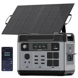 OUKITEL P2001E Pro Solar Generator 3200W mit 100W Solarmodule, 2048Wh Tragbare Powerstation (6400W Peak), LiFePO4 Batterie, 220V-240V, Für Camping/Home-Office 2026 Neue