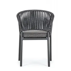 BIZZOTTO Florencia Gartenstuhl 57 x 57 x 80 cm anthrazit 1 St.