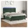 vidaXL Boxspringbett 180 x 200 cm Dunkelgrün