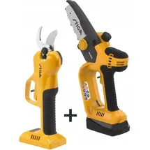 Stiga SP 100e Kit + Akku-Gartenschere + Säge